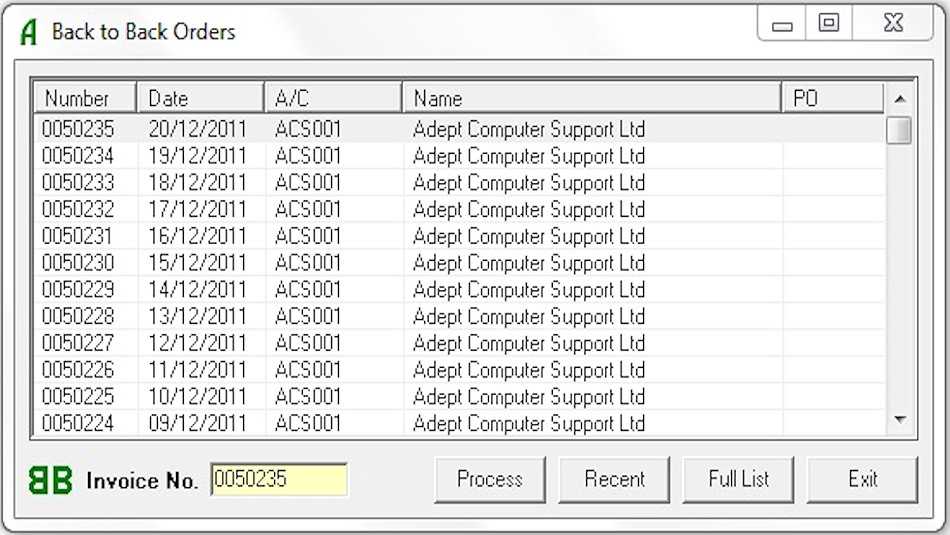 The Adept Back-to-Back Ordering Add-On enables you to create purchase orders directly from sales orders!